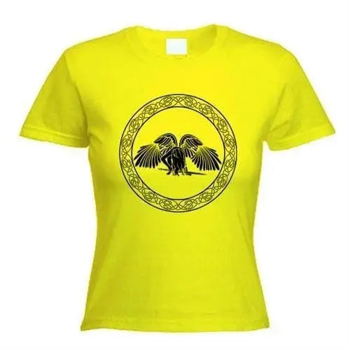 Celtic Angel Womens T-Shirt M / Yellow