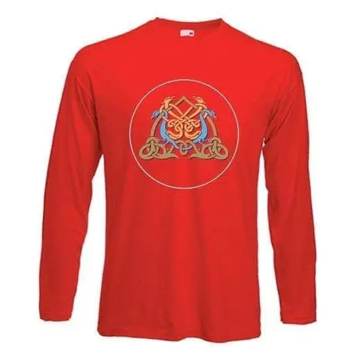 Celtic Eagle Long Sleeve T-Shirt M / Red