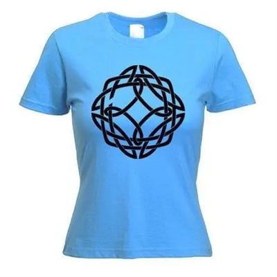 Celtic Knot Womens T-Shirt XL / Blue