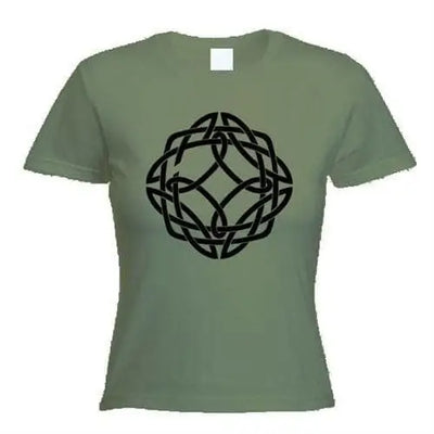 Celtic Knot Womens T-Shirt XL / Khaki