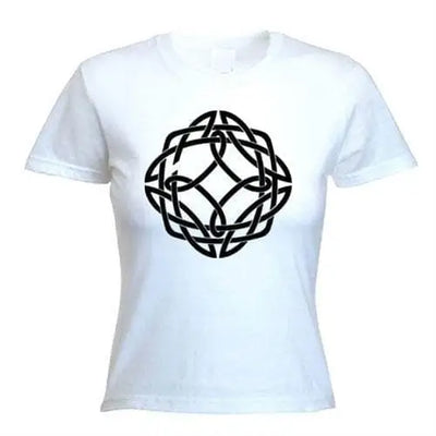 Celtic Knot Womens T-Shirt XL / White
