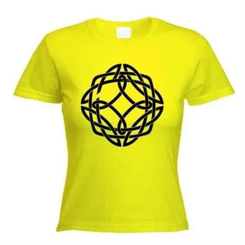 Celtic Knot Womens T-Shirt XL / Yellow