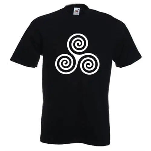Celtic Spiral Mens T-Shirt XL / Black