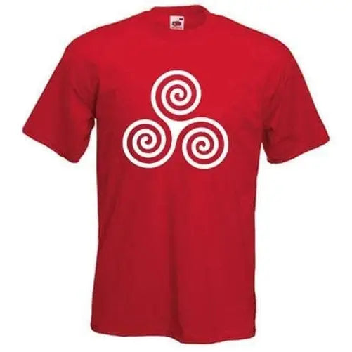 Celtic Spiral Mens T-Shirt XL / Red