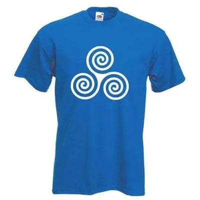 Celtic Spiral Mens T-Shirt XL / Royal Blue