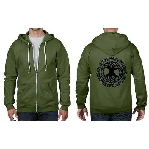 Celtic Tree Of Life Full Zip Hoodie