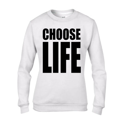 Choose Life Fancy Dress Wham Women's Sweatshirt Jumper M / White