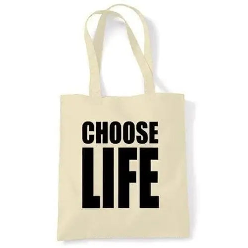 Choose Life Shoulder Bag Cream