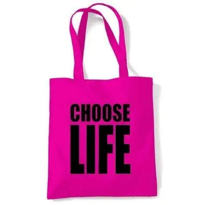 Choose Life Shoulder Bag Dark Pink