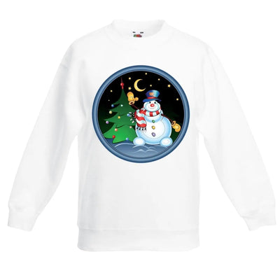 Christmas Snowman and Tree Kids Jumper \ Sweater 5-6