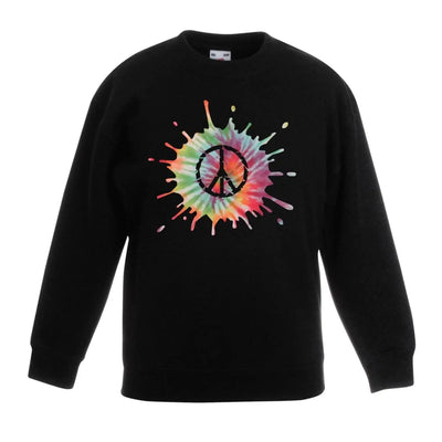 CND Peace Symbol Psychedelic Children's Unisex Sweatshirt Jumper 12-13
