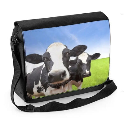 Cow Herd Laptop Messenger Bag