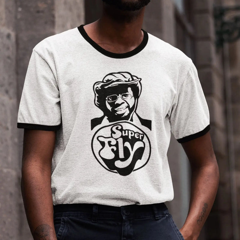 Curtis Mayfield Superfly Contrast Ringer T-Shirt