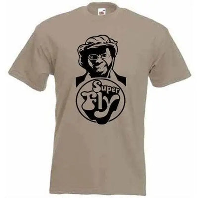 Curtis Mayfield Superfly Mens T-Shirt XXL / Khaki