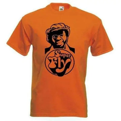 Curtis Mayfield Superfly Mens T-Shirt XXL / Orange