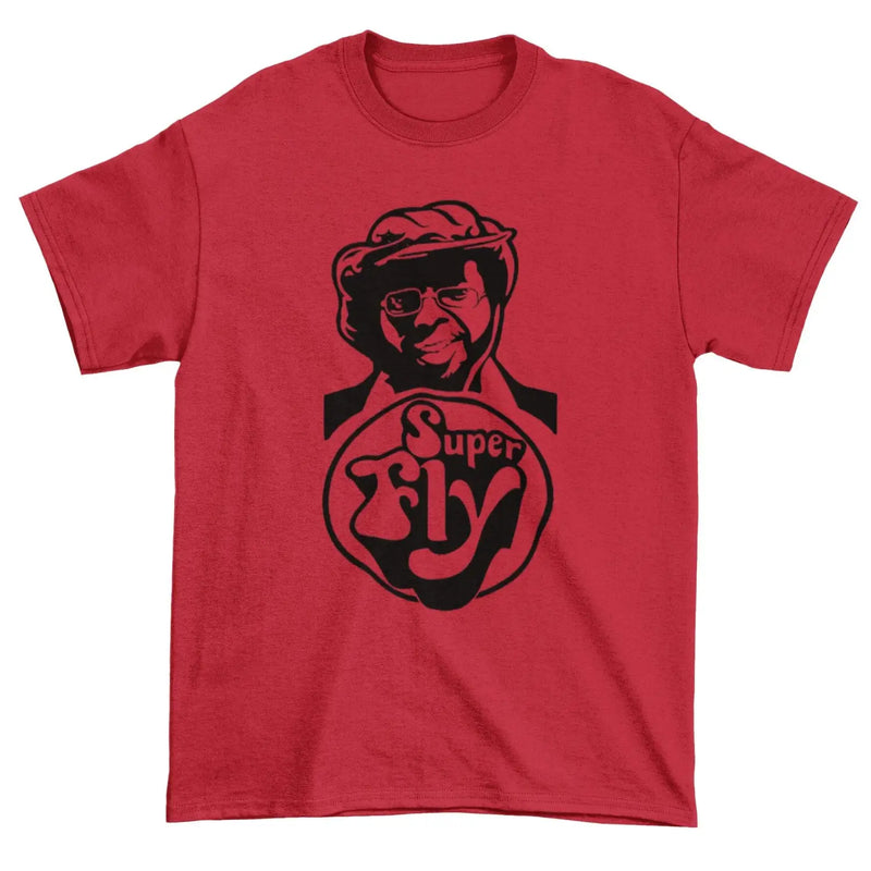Curtis Mayfield Superfly Mens T-Shirt XXL / Red