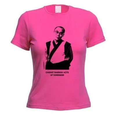 Dalai Lama Womens T-Shirt M / Dark Pink