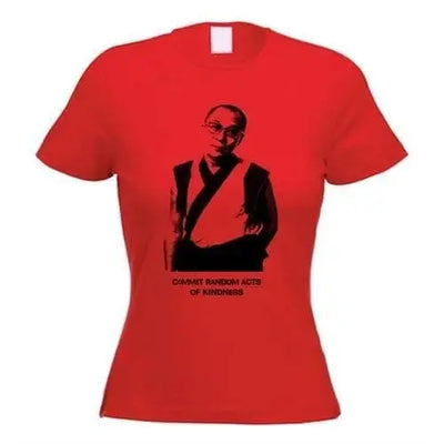 Dalai Lama Womens T-Shirt M / Red