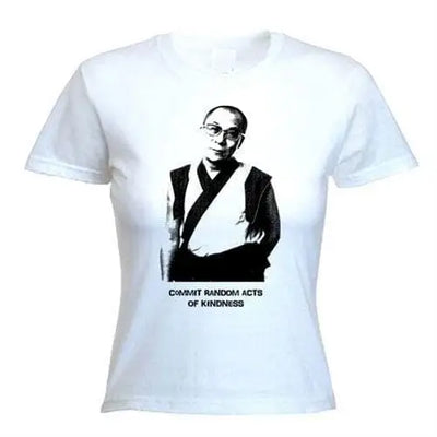 Dalai Lama Womens T-Shirt M / White