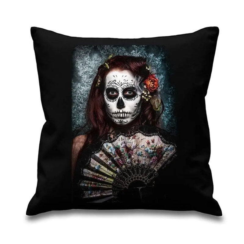 Day Of The Dead Fan Girl Cushion