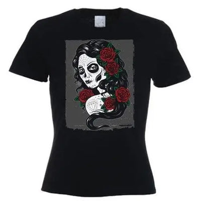 Day Of The Dead Girl Tattoo Women's T-Shirt