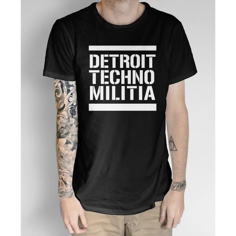 Detroit Techno Militia T-Shirt - EDM Underground Resistance House Music L / Black