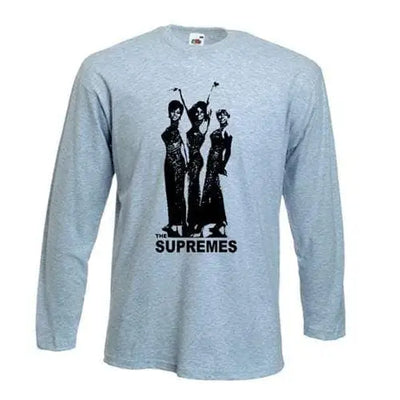 Diana Ross &The Supremes Long Sleeve T-Shirt XXL / Light Grey