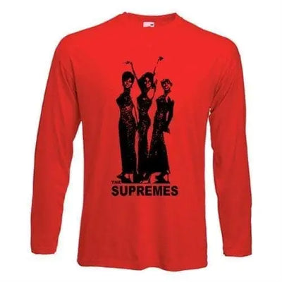 Diana Ross &The Supremes Long Sleeve T-Shirt XXL / Red