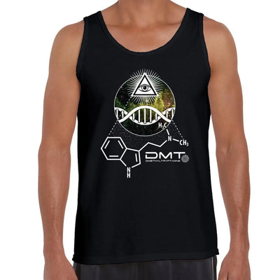 DMT All Seeing Eye Psychedelic Men's Vest Tank Top M