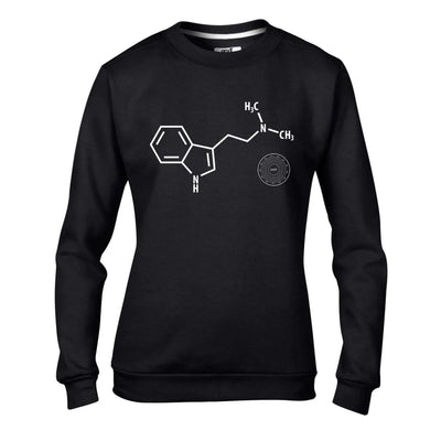 DMT Chemical Formula Hipster Women's Sweatshirt Jumper XXL / Black