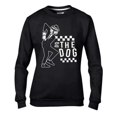 Do The Dog Ska 2 Tone Women's Sweatshirt Jumper L / Black