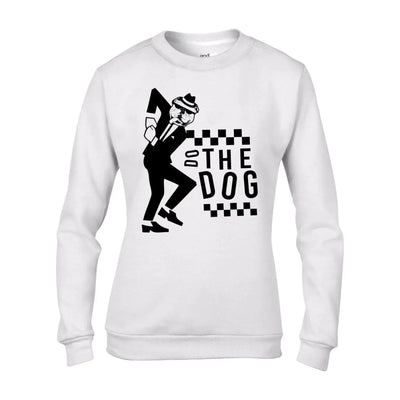 Do The Dog Ska 2 Tone Women's Sweatshirt Jumper L / White