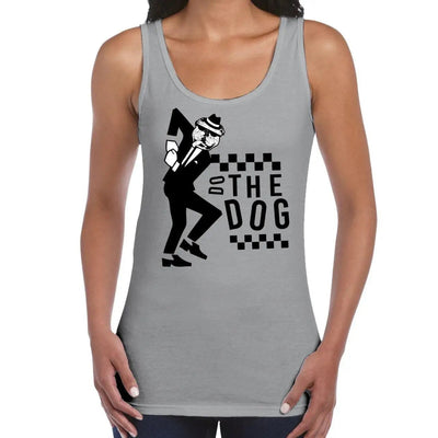 Do The Dog Ska 2 Tone Women's Vest Tank Top XL / Light Grey