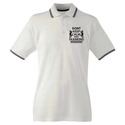 Don't Keep Calm Keep Skanking Men's Ska Polo T-Shirt L