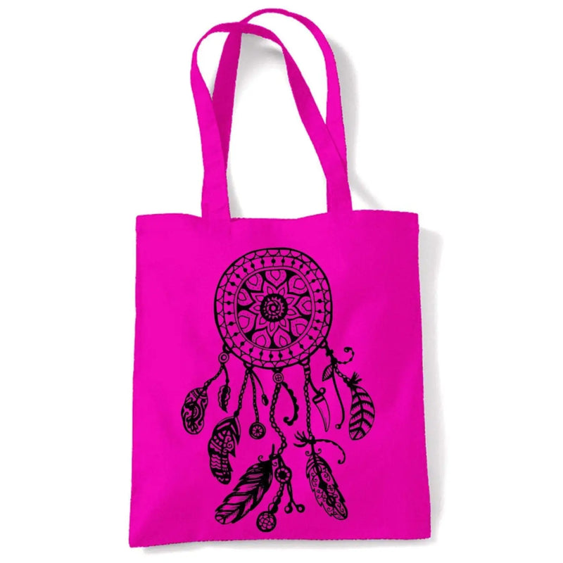 Dreamcatcher Native American Hipster Large Print Tote Shoulder Shopping Bag