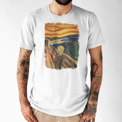 Edvard Munch The Scream Large Print Men's T-Shirt