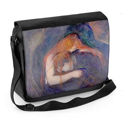 Edvard Munch The Vampire Laptop Messenger Bag