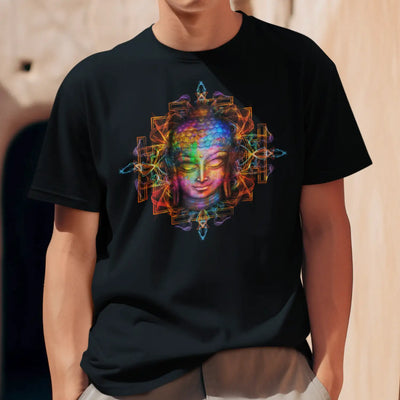 Electric Buddha Psychedelic Men’s T - Shirt - Mens