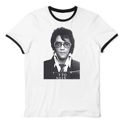 Elvis Presley Mugshot Ringer T-Shirt XL