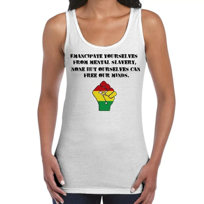 Emancipate Yourselves Reggae Women's Tank Vest Top M / White