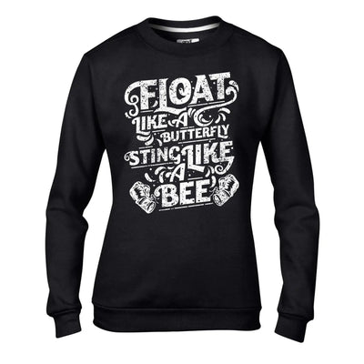 Float Like a Butterfly, Sting Like a Bee Muhammad Ali Women's Sweatshirt Jumper XL / Black