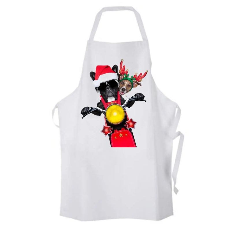 French Bulldog and Jack Russell Terrier Santa Claus Style Father Christmas Chef&