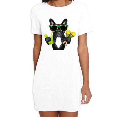 French Bulldog Brazillian Style Women's T-Shirt Dress S
