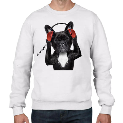 French Bulldog DJ Men's Sweatshirt Jumper XL