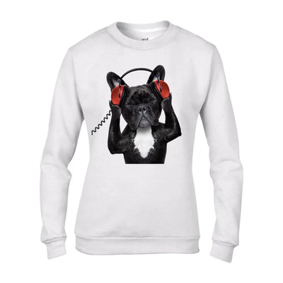 French Bulldog DJ Women's Sweatshirt Jumper S
