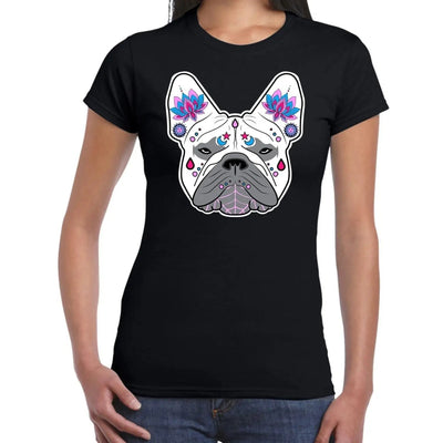 French Bulldog Sugar Skull Women's T-Shirt S