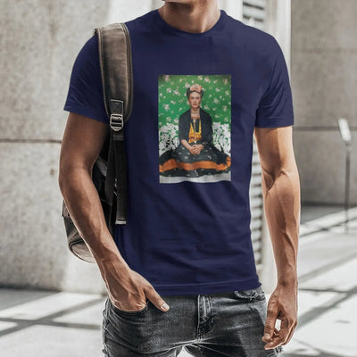 Frida Kahlo Flowers Mens T Shirt - Modern Art Hipster Vintage