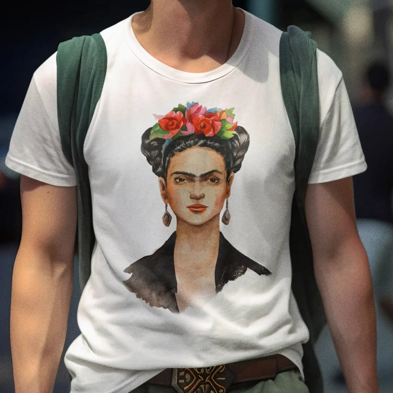 Frida Kahlo Portrait Men’s T-Shirt - Mens T-Shirt