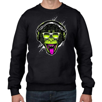 Funky Monkey DJ Men's Sweatshirt Jumper L
