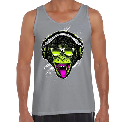 Funky Monkey DJ Men's Tank Vest Top S / Light Grey
